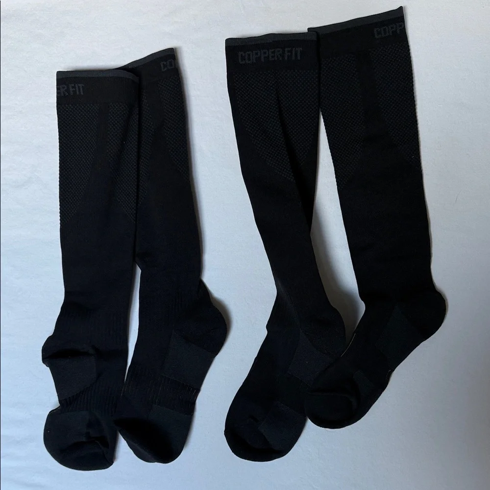 Copper Fit Black Athletic‎ Compression Socks